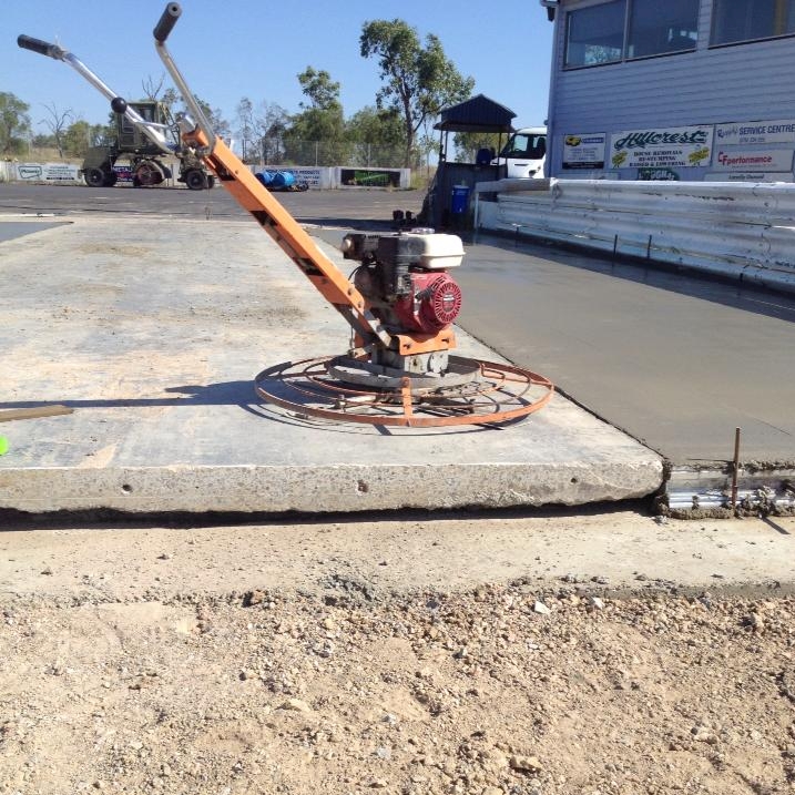First lot of concrete is in. First lot of concrete is in.