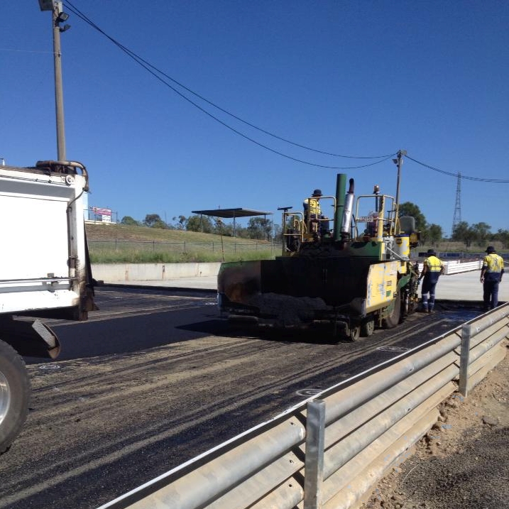 Hot mixing is underway. Hot mixing is underway.