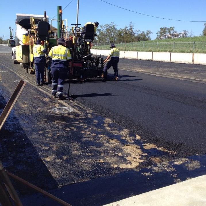 Hot mixing is underway. Hot mixing is underway.