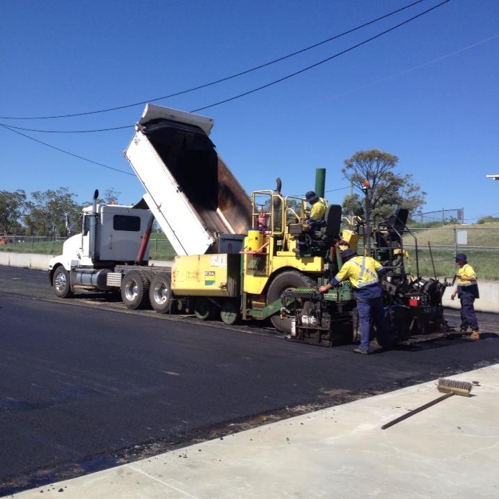 Hot mixing is underway. Hot mixing is underway.