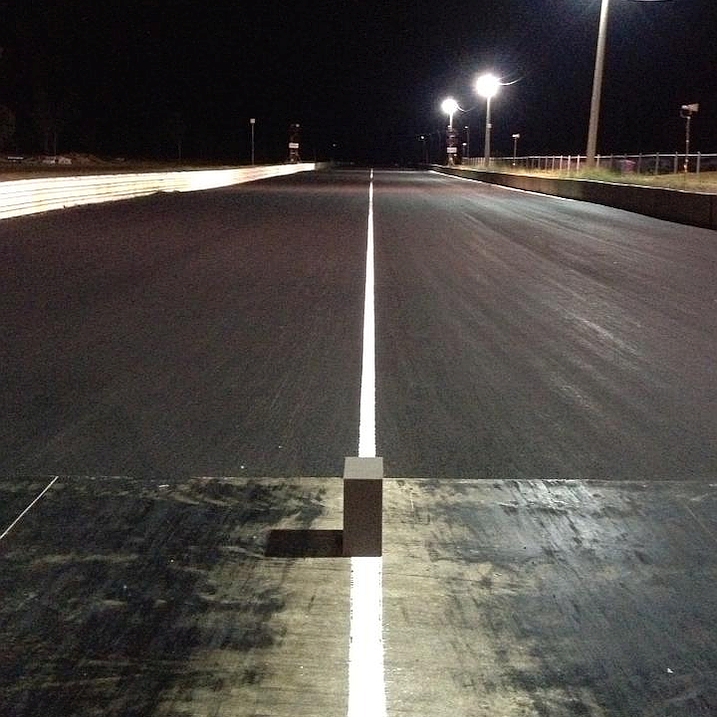 Linemarking the track and scrapping the concrete has been done. We are right to go. Linemarking the track and scrapping the concrete has been done. We are right to go.