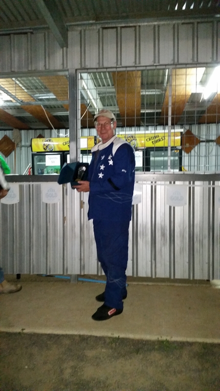 Modified winner, Laurie Fitzgerald, Roma. Modified winner, Laurie Fitzgerald, Roma.