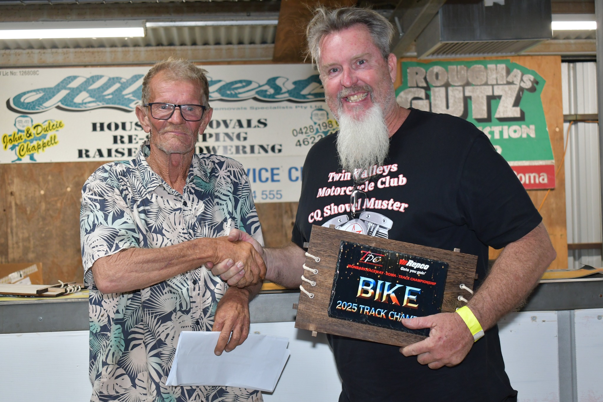 President Dave Sommerfield and 2025 Bike champion, Craig Cullen President Dave Sommerfield and 2025 Bike champion, Craig Cullen