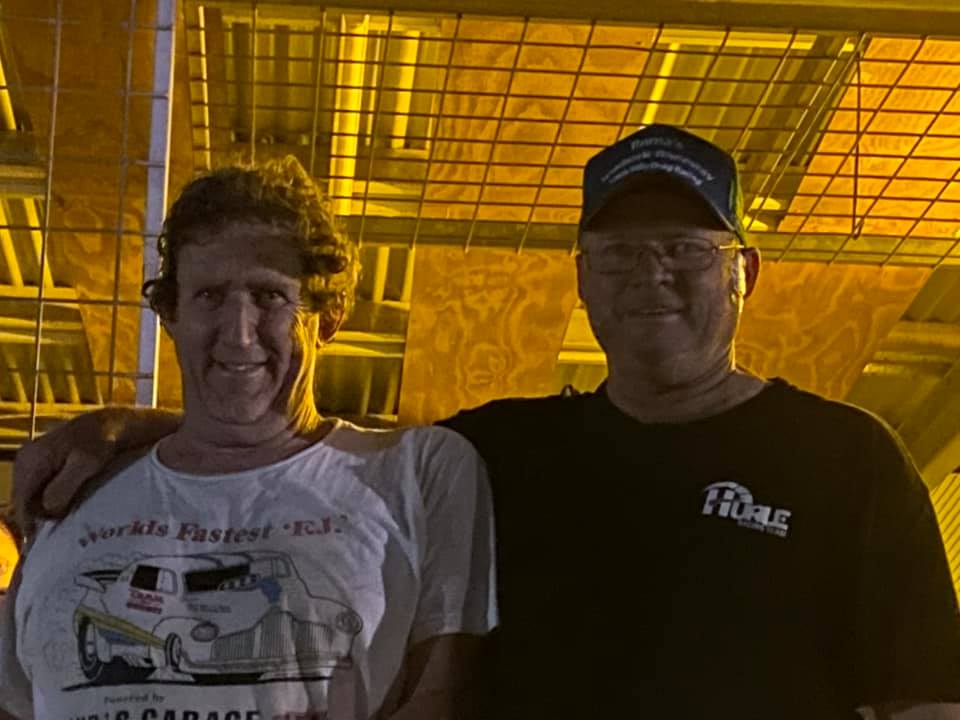 Randall Mohr, runner up in Quick ET, with Dennis Hurle Randall Mohr, runner up in Quick ET, with Dennis Hurle