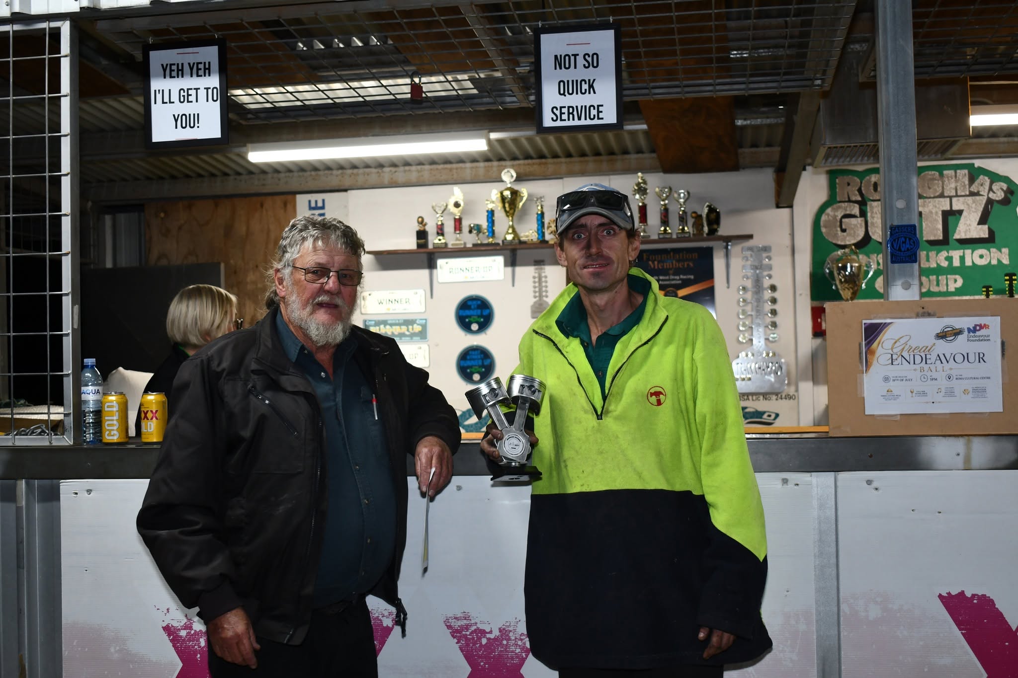 Ray Pascoe and Burnouts runner up David Wright Ray Pascoe and Burnouts runner up David Wright